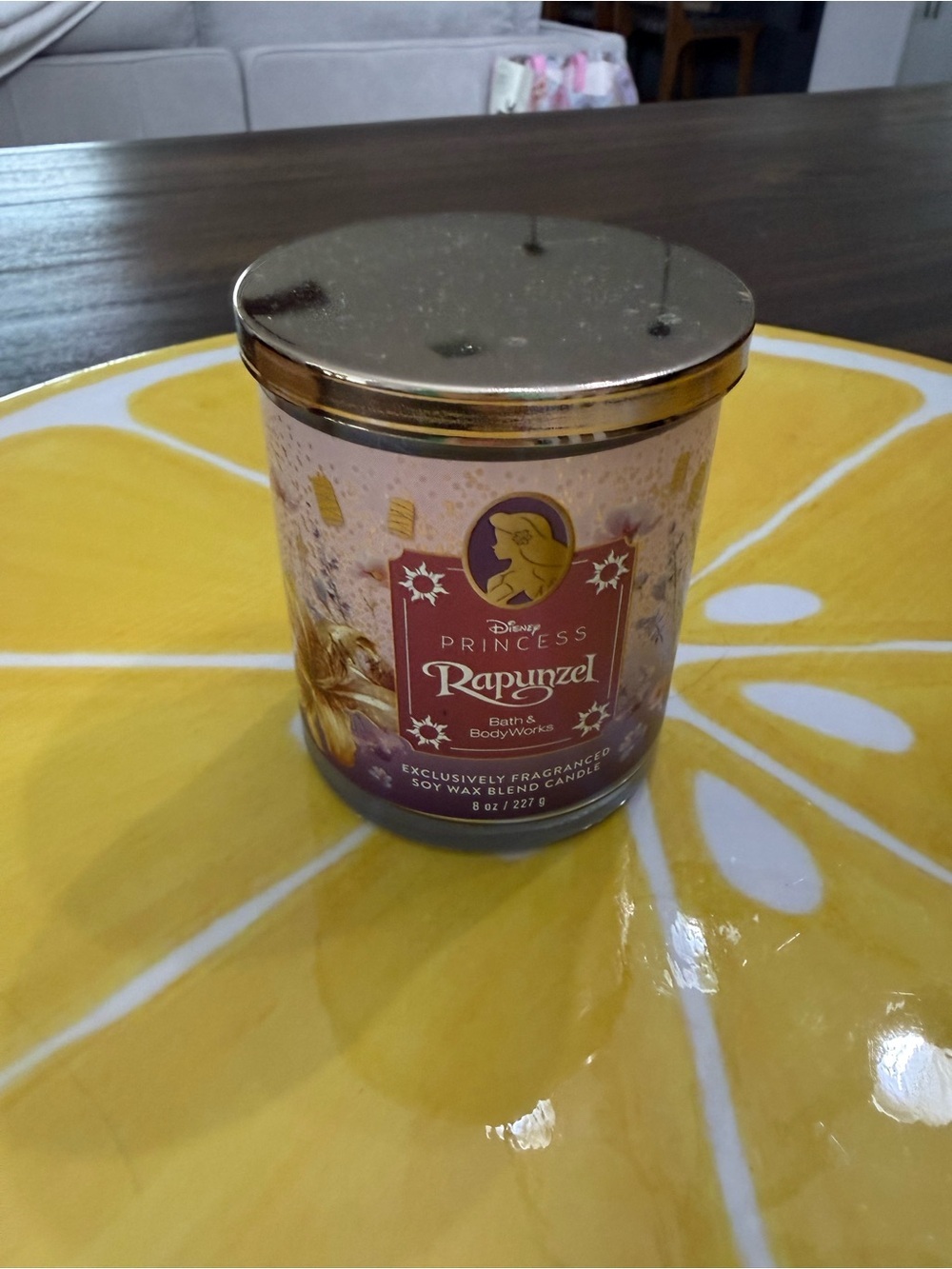 Bath & Body Works Rapunzel Scented Candle - Purple and Gold